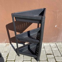 Полиця підлогова у ванну кімнату на ніжках 3 яруси Sev Plastik SP318