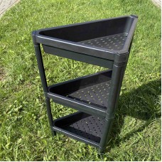 Полиця підлогова у ванну кімнату на ніжках 3 яруси Sev Plastik SP318