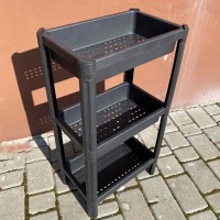 Полиця підлогова у ванну кімнату на ніжках 3 яруси Sev Plastik SP316