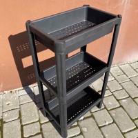 Полиця підлогова у ванну кімнату на ніжках 3 яруси Sev Plastik SP316