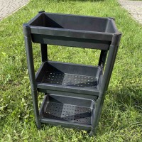 Полиця підлогова у ванну кімнату на ніжках 3 яруси Sev Plastik SP316