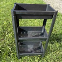 Полиця підлогова у ванну кімнату на ніжках 3 яруси Sev Plastik SP316