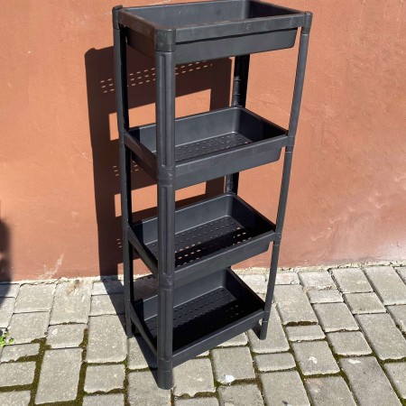 Полиця підлогова у ванну кімнату на ніжках 4 яруси Sev Plastik SP317