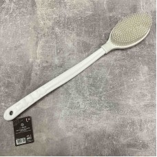 Щітка масажна силіконова з довгою ручкою для душу і ванни Titiz Plastik GP-152 біла