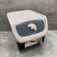 Контейнер для овочів пластиковий 12 л 23,5*32,5*23,5 см Hobby Life 02 1506 чорний з рожевим