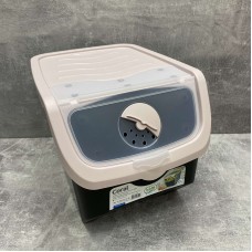 Контейнер для овочів пластиковий 12 л 23,5*32,5*23,5 см Hobby Life 02 1506 чорний з рожевим