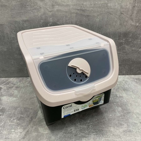 Контейнер для овочів пластиковий 12 л 23,5*32,5*23,5 см Hobby Life 02 1506 чорний з рожевим