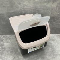 Контейнер для овочів пластиковий 12 л 23,5*32,5*23,5 см Hobby Life 02 1506 чорний з рожевим