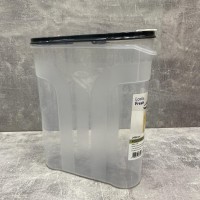 Ємність для сипучих 2,9 л 24,5*19,5*7 см Dunya Plastik 30314 прозора/сіра