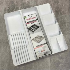 Лоток для столових приборів 38*39*5,5 см білий Emhouse EP-902