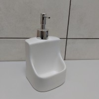 Дозатор для рідкого мила 400 мл з підставкою для губки BonaDi 851-292/853-158 White