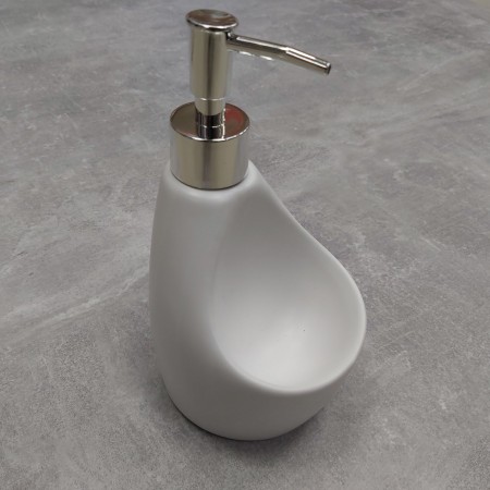 Дозатор для рідкого мила 350 мл з підставкою для губки BonaDi 851-313 White