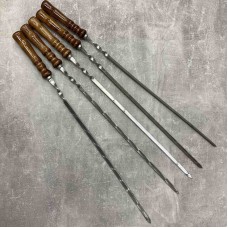 Набір шампурів з дерев'яною ручкою 5 шт 75 см A-Plus 7575