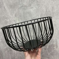 Корзина для фруктів Завиток-1 25*25*14 см чорна 69854789/1003