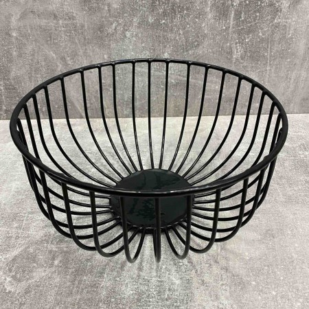 Корзина для фруктів Завиток-1 25*25*14 см чорна 69854789/1003