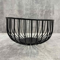 Корзина для фруктів Завиток-1 25*25*14 см чорна 69854789/1003