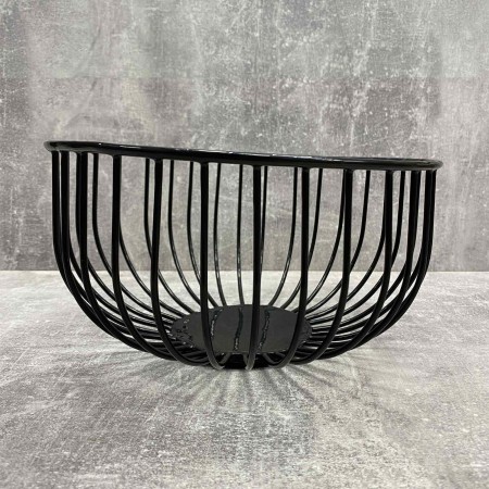 Корзина для фруктів Завиток-1 25*25*14 см чорна 69854789/1003