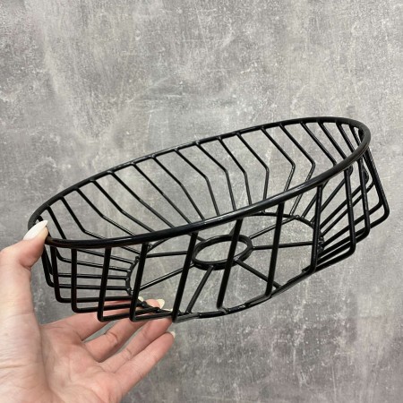 Корзина для фруктів 26*26*10 см чорна 45978746/1004