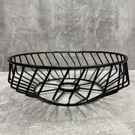 Корзина для фруктів 26*26*10 см чорна 45978746/1004