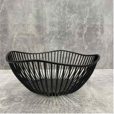 Корзина для фруктів "Напівхвилька" 25*24*10 см  чорна 78954622/1005
