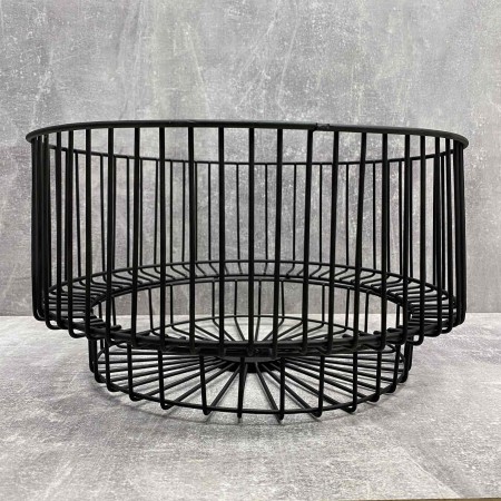 Корзина фруктівниця 35*17 см чорна 568741235/1010