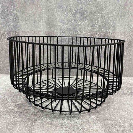 Корзина фруктівниця 35*17 см чорна 568741235/1010