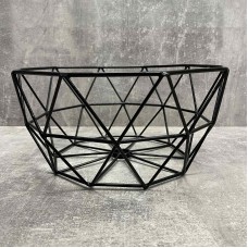 Корзина для фруктів "Подвійна"  26,5*12,5 см чорна 6365332/1015