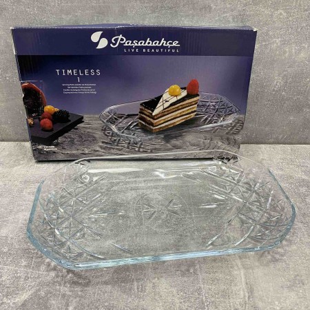 Блюдо скляне 30*27,8*3 см Pasabahce Timeless 54188