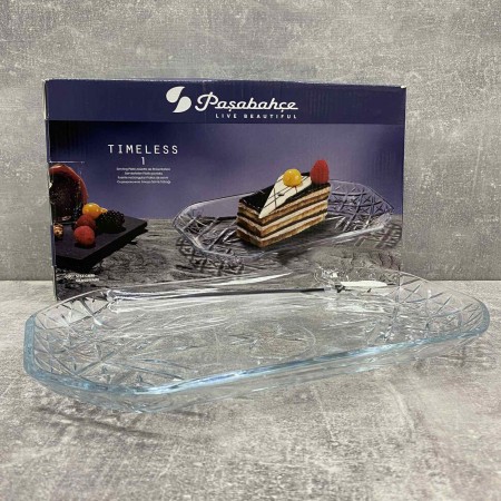 Блюдо скляне 30*27,8*3 см Pasabahce Timeless 54188