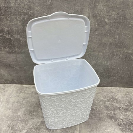 Контейнер для порошку 23*20*23 см Ажур 6 л Elif Plastik 383-2 білий