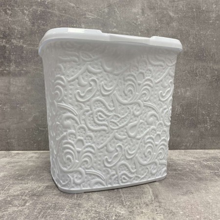 Контейнер для порошку 23*20*23 см Ажур 6 л Elif Plastik 383-2 білий