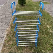 Полиця для взуття 6 рівнів 56*26*118 см A-Plus 8068 сталева з блакитним