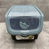 Контейнер для овочів пластиковий 12 л 23,5*32,5*23,5 см Hobby Life 02 1506 чорний з блакитним