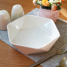 Салатник порцеляновий "Ромб" 20,5*19,5*5,5 см Stenson MC3560-8 White 