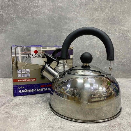 Чайник з нержавіючої сталі 1,4 л одинарне дно Stenson MH-4183