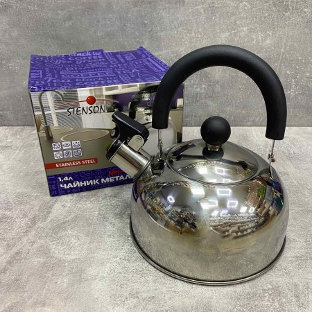 Чайник з нержавіючої сталі 1,4 л одинарне дно Stenson MH-4183