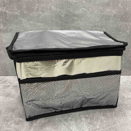 Термосумка Easy Gifts 36*25*29 см сріблясто-чорна Stenson R28798
