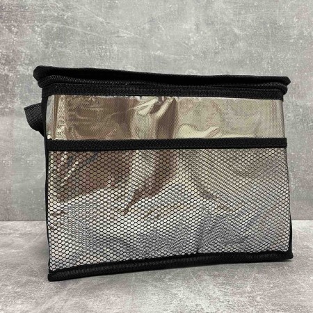Термосумка Easy Gifts 36*25*29 см сріблясто-чорна Stenson R28798