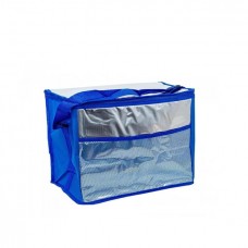 Термосумка Easy Gifts 36*25*29 см сріблясто-синя Stenson R28798