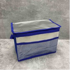 Термосумка Easy Gifts 28*16*20 см сріблясто-синя Stenson R28796