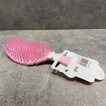 Розчіска пластикова для волосся Stenson світло-рожева S-030/0158