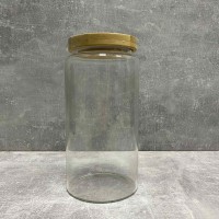 Банка скляна з бамбуковою кришкою 1,3 л Stenson TD00979-1.3