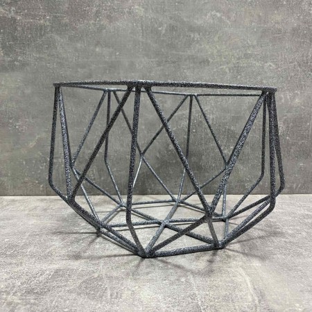 Корзина для фруктів "Ікс"  19*19*15  см сірий мармур 31052017/1009