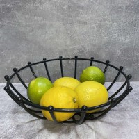 Корзина для фруктів "Модерна" низька 26*26*9 см чорна 1021