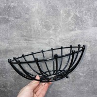 Корзина для фруктів "Модерна" низька 26*26*9 см чорна 1021