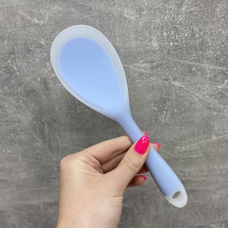 Силіконова ложка для мультиварки 22,5*7*2 см Stenson MH-3872 блакитна