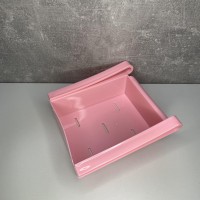 Органайзер-полиця для холодильника 15,5*15*6,5 рожева 01249