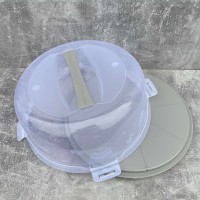 Тортівниця з кришкою 34 х 15 см Алеана 169056 какао/прозора