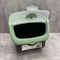 Контейнер для овочів пластиковий 12 л 23,5*32,5*23,5 см Hobby Life 02 1506 чорний з зеленим