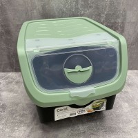 Контейнер для овочів пластиковий 12 л 23,5*32,5*23,5 см Hobby Life 02 1506 чорний з зеленим